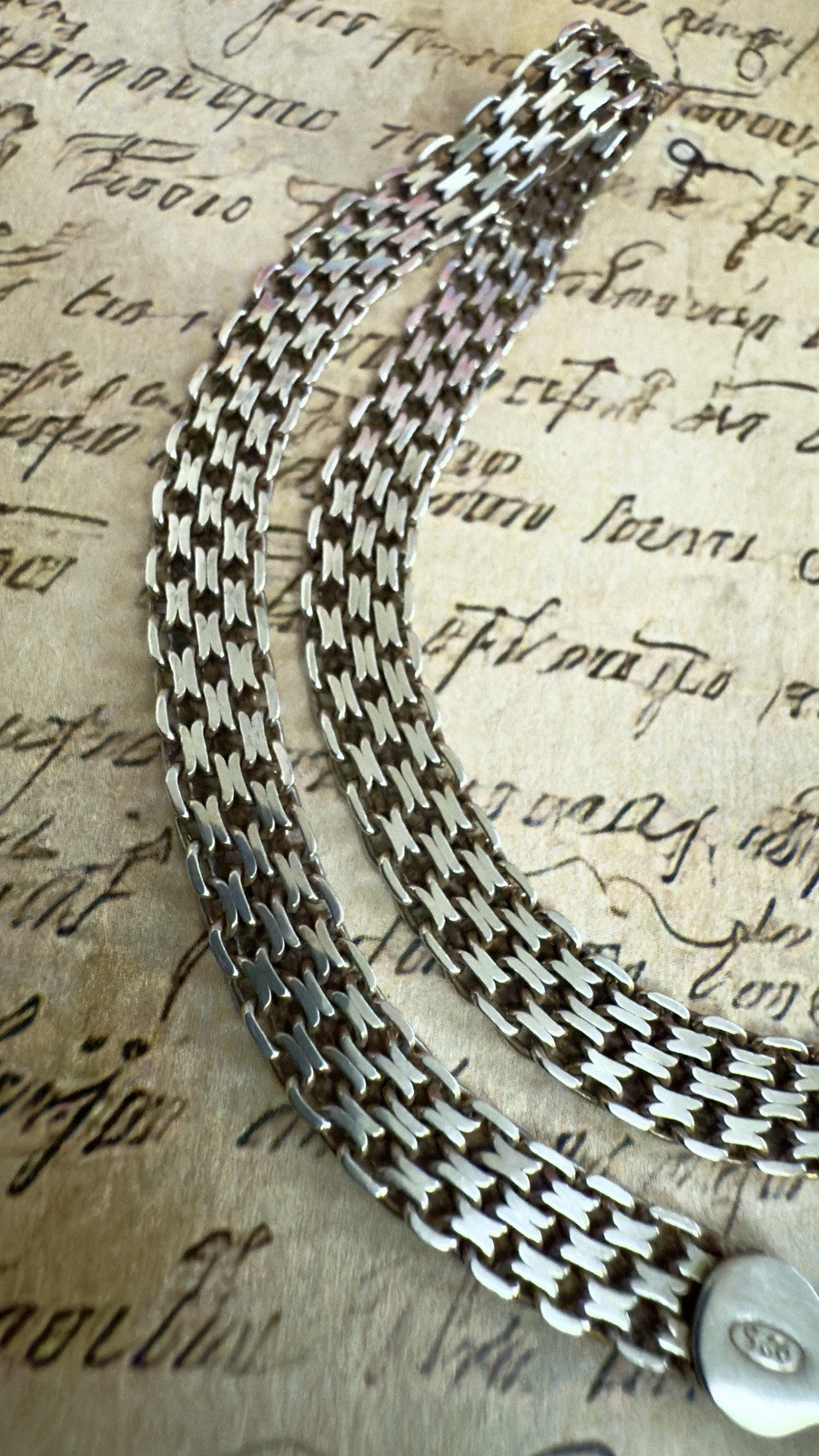 Stunning 925 Sterling Silver Italian Necklace – 18″ – 45cm – 12.3g #1799
