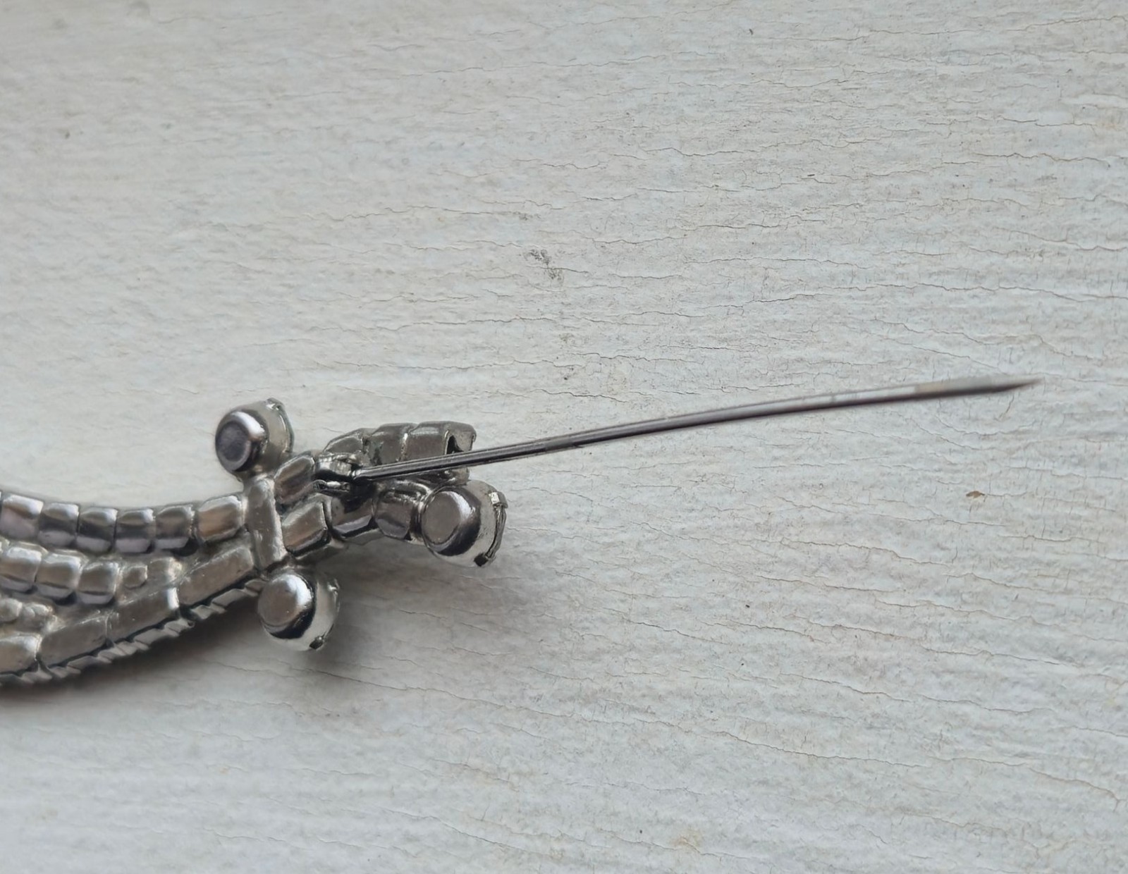 Vintage Crystal brooch Sword or scarf pin glass Rhinestone jewelry elegant gift