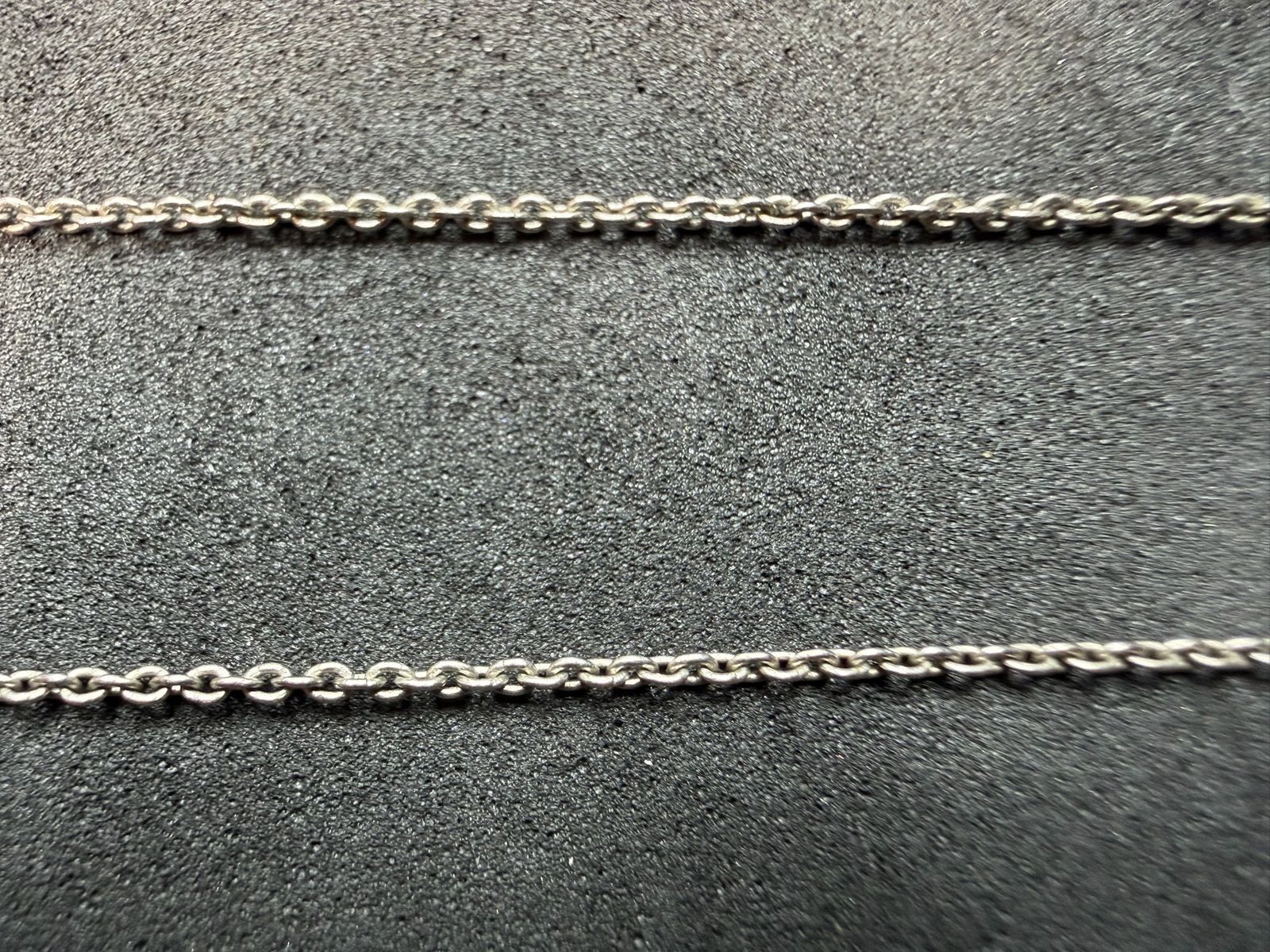 1.38g Vintage Sterling Silver 925 Chain Cable Link Necklace 18 in M