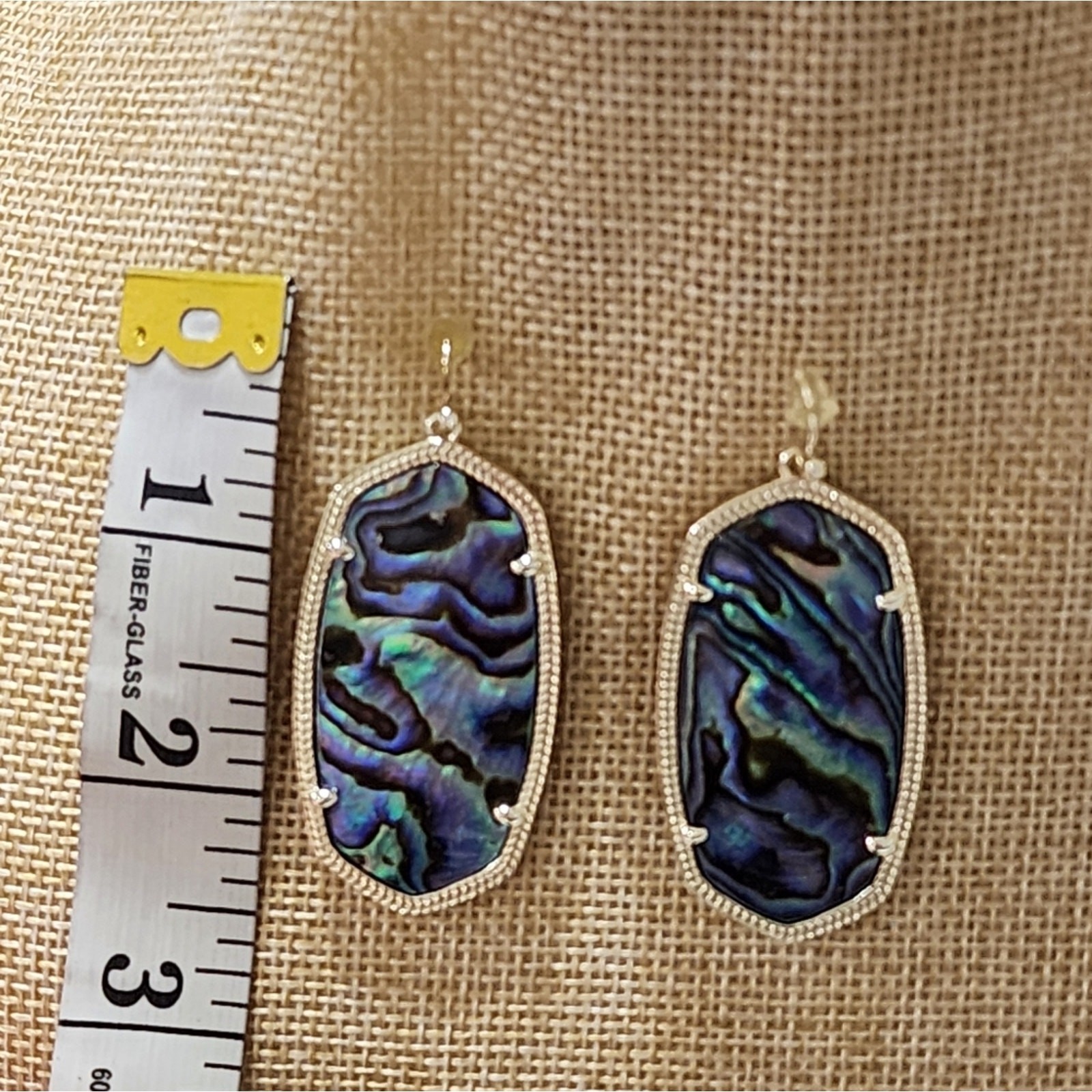 Kendra Scott Gold and Abalone Gorgeous Hand Picked Stones Danielle Earrings