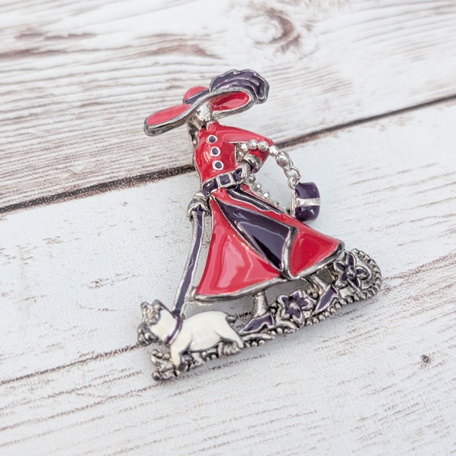 Vintage Pendant Unusual Fashionable Lady (No Chain Included)