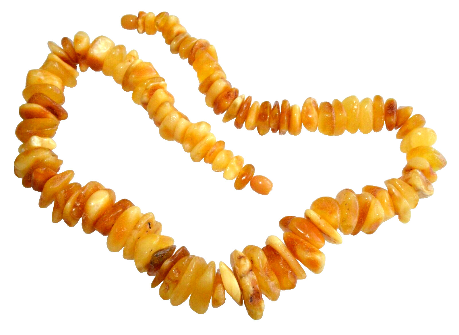 ✅48cm = 60gr RUSSIAN SOVIET BALTIC AMBER BEAD NECKLACE 琥珀 BRACELET STONE PENDANT