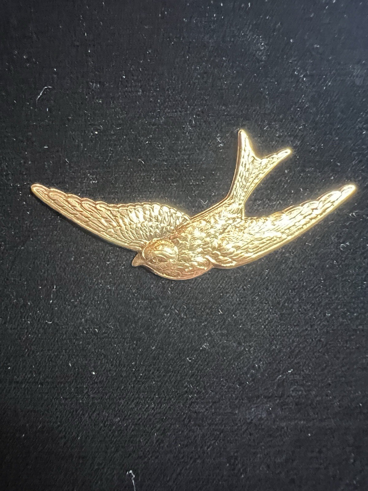 Vintage Bird 22K Gold Plated Brass Stamping for Jewelry/Craft/Decor/Famous Maker