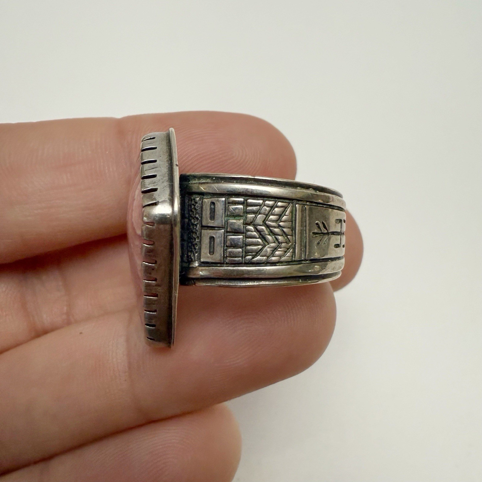 Carolyn Pollack RMT Roderick Tenorio Pink Rhodochrosite Sterling Silver Ring 8