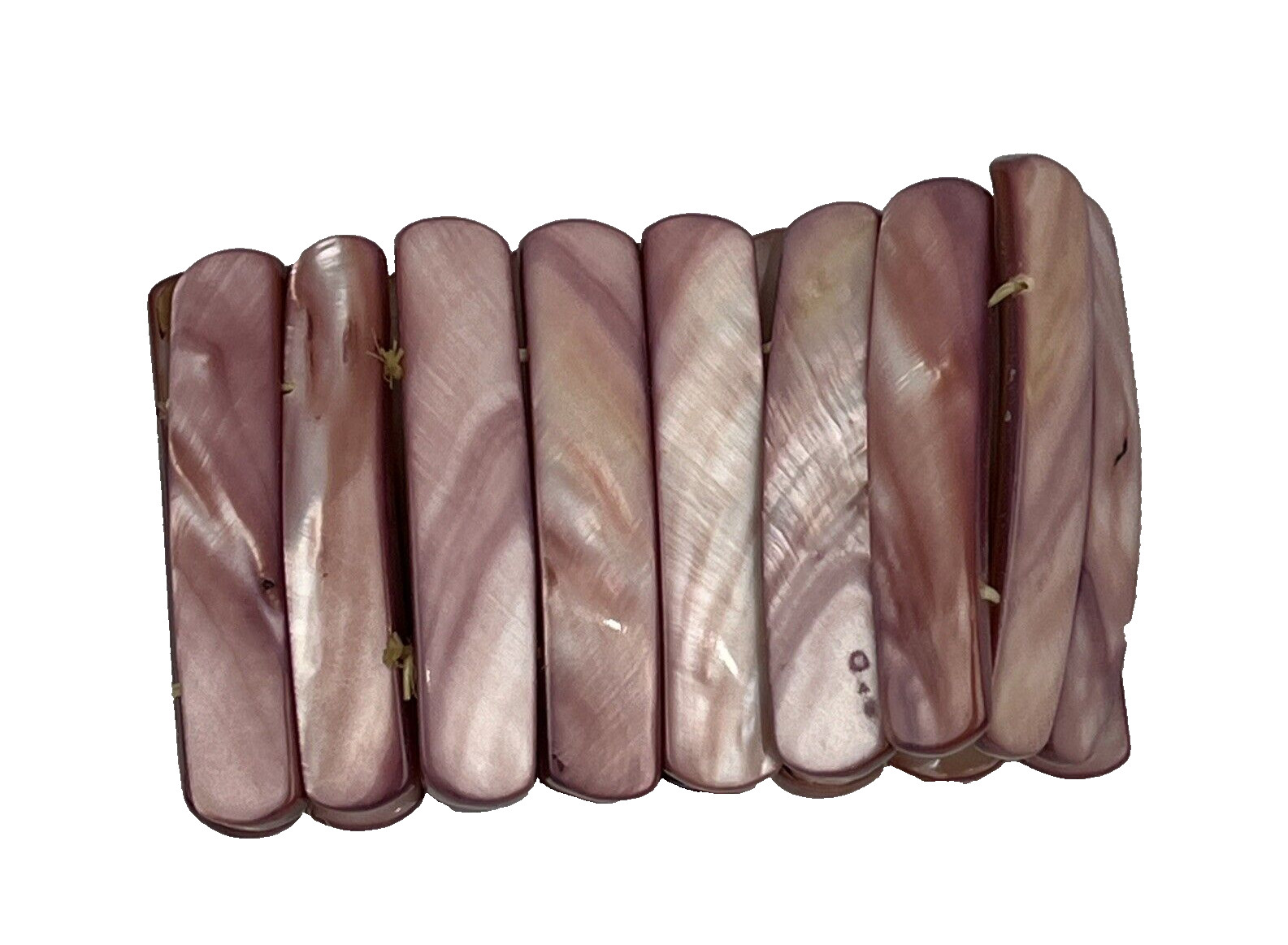 Abalone Pink Polished Shell Stretch Women’s Bracelet Absolutely Gorgeous