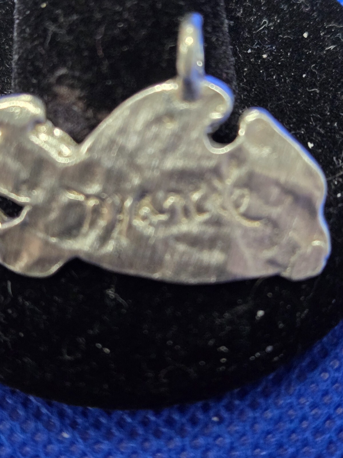 Marcie Vintage Pewter Signed Charm 1 1/2″ x 1′ Can Be Bracelet Charm or Necklace
