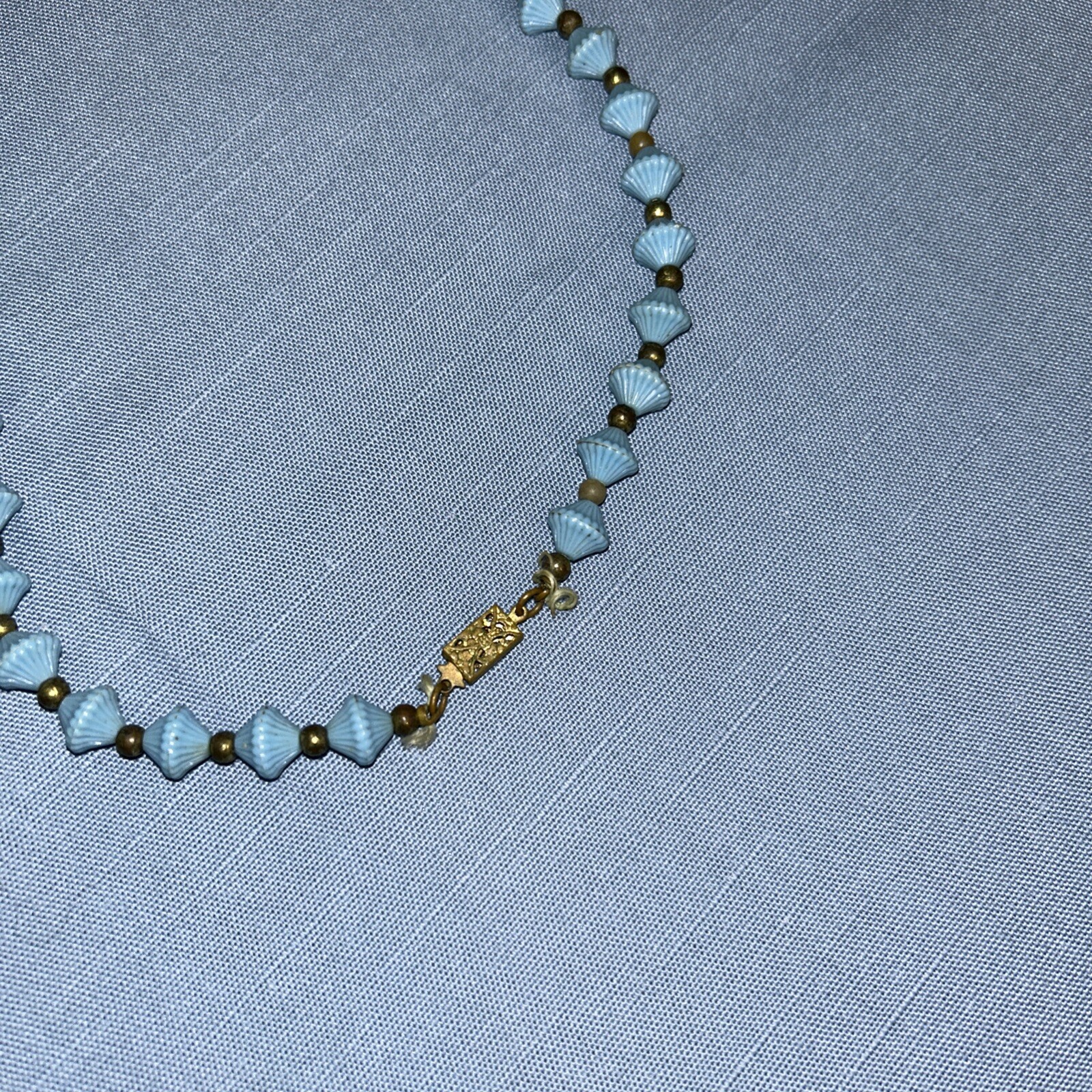 Clip on earrings, Pin And 24” Vintage Beaded Necklace C003