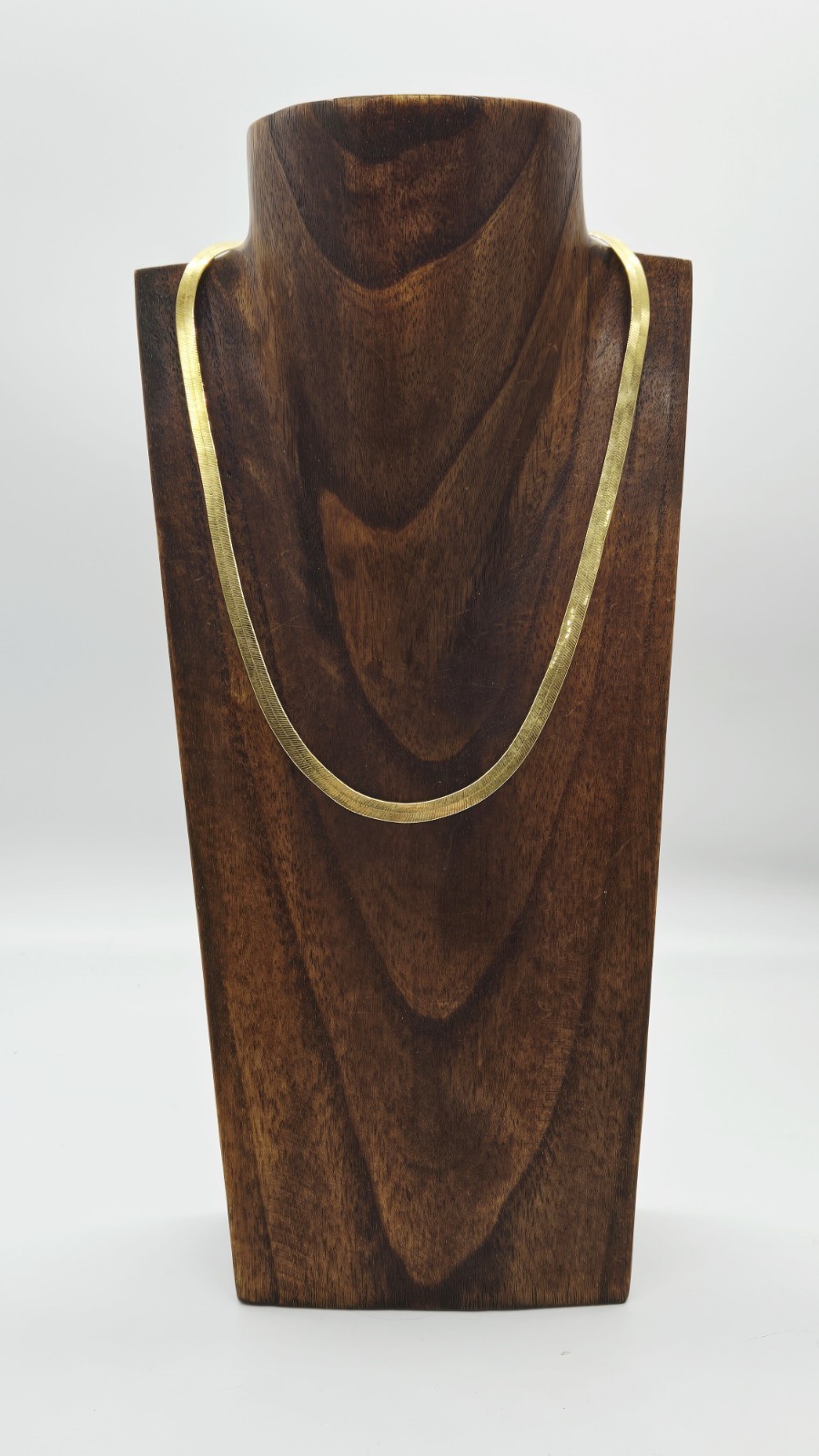 Monet HERRINGBONE Necklace Gold Tone Couture 80’s Style Runway Vintage 17.5 in