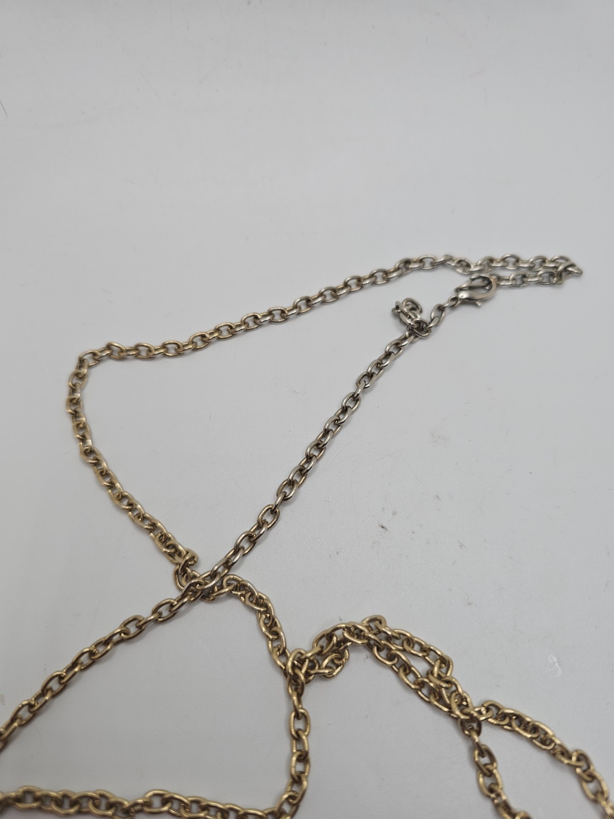 Vintage 80s Punk Black & Metallic Gold Puff Heart Necklace