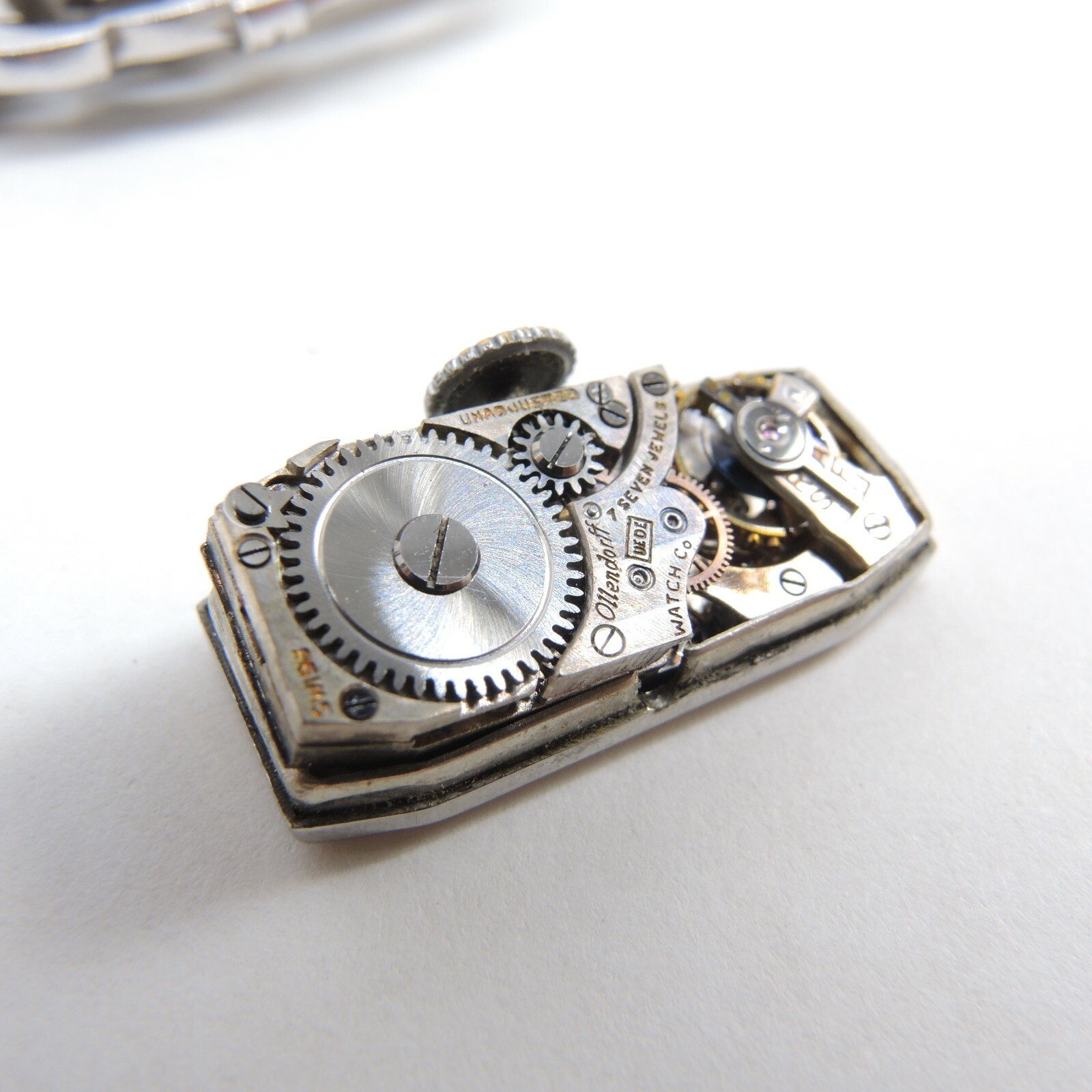 Silver Antique Brooch Nurse Watch Vintage Manual Wind Ollendorff Elite