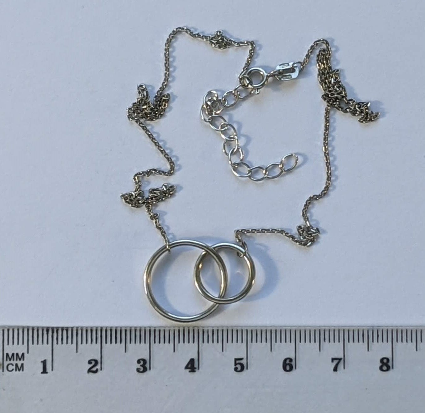 Vintage Necklace sterling silver 925. Сhain length 45 cm. Weight 2.97 g.