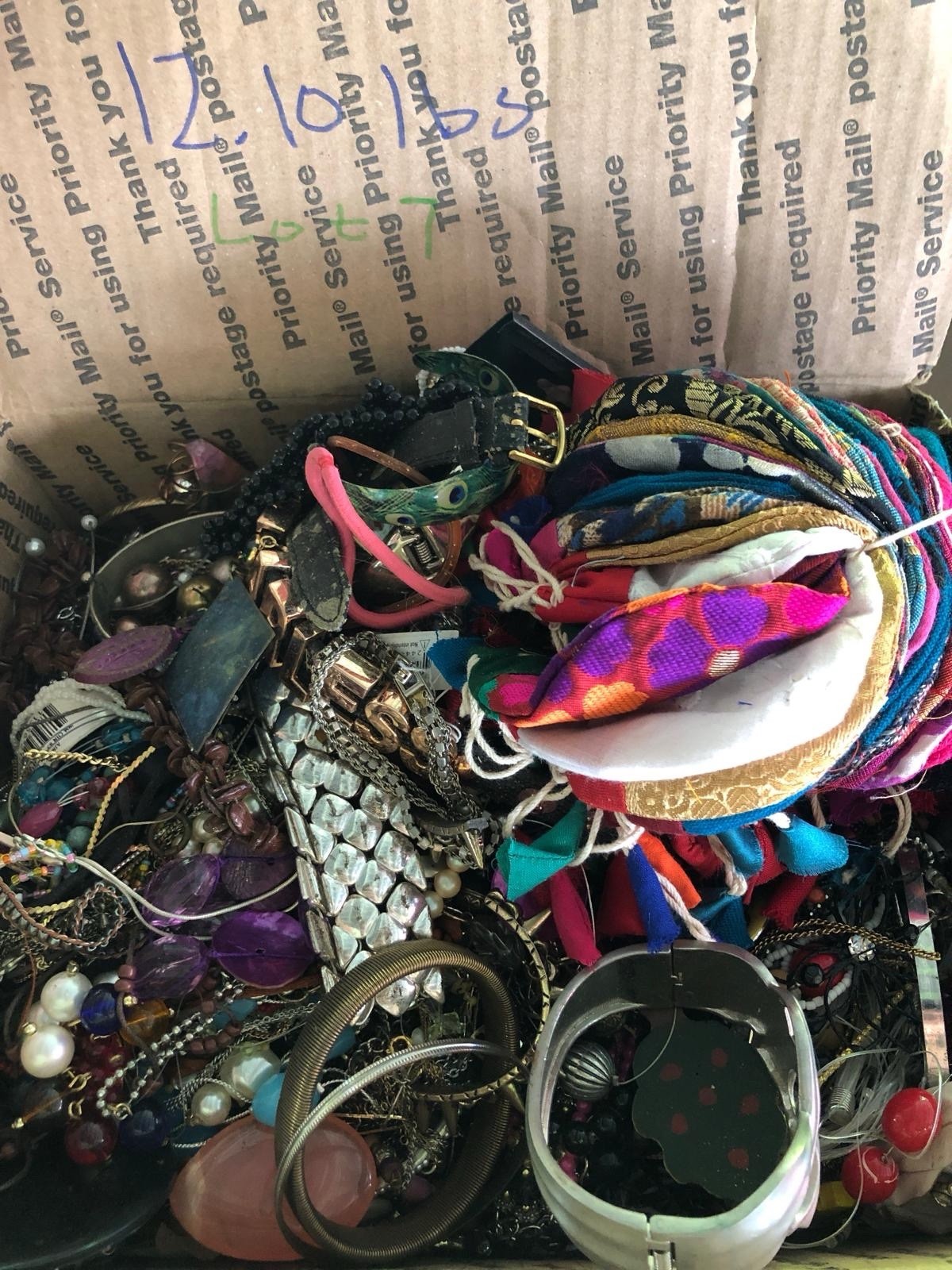 Huge Lot of Vintage to Modern Costume JEWELRY Lot Mixed Tangled , Crafted 12lb