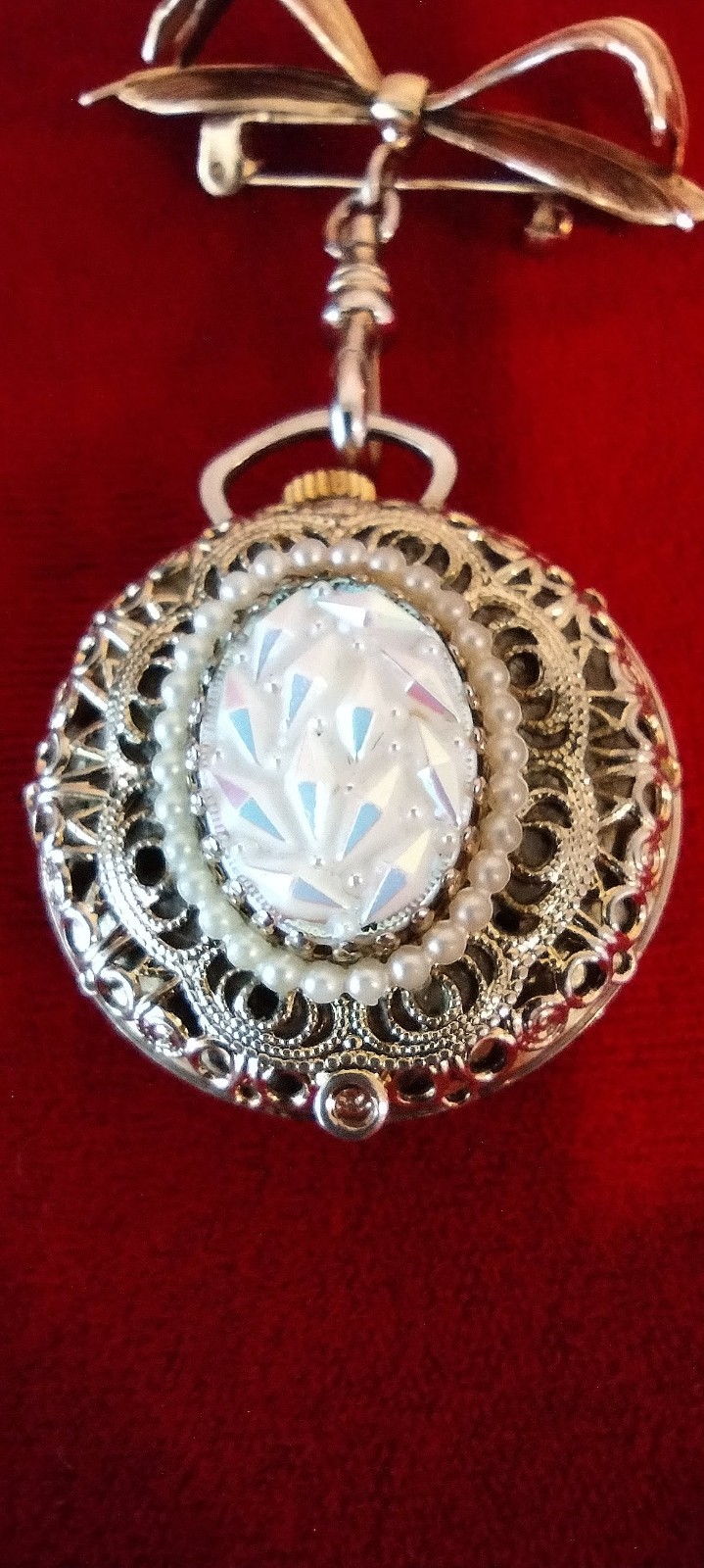 VTG Harvester Swiss-Made 1jewel Pendant Ladies Watch Manual Wind. Works!