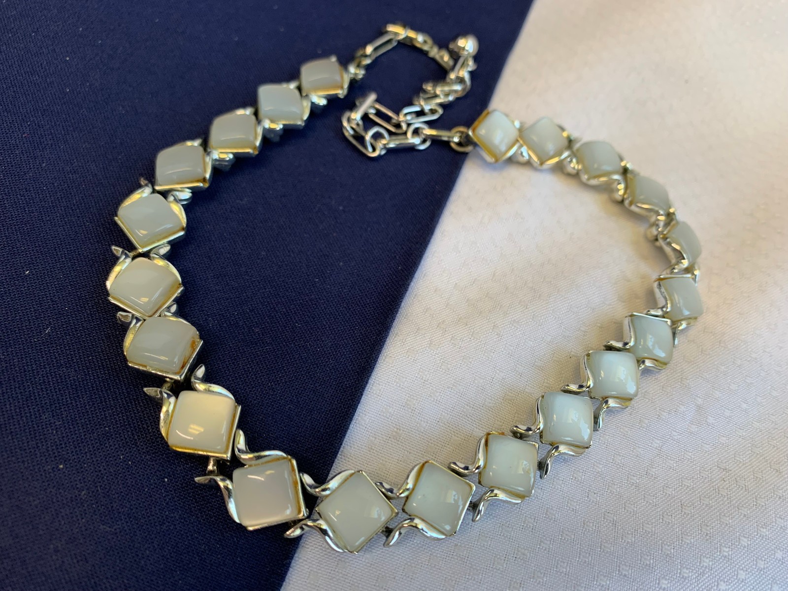 Vtg Necklace Lot Costume Jewelry Coro Monet Rhinestones Lucite Faux Gemstones