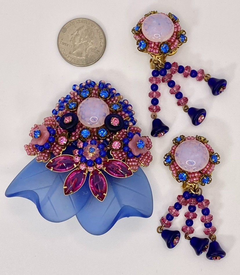 Stanley Hagler Brooch & Earring Set