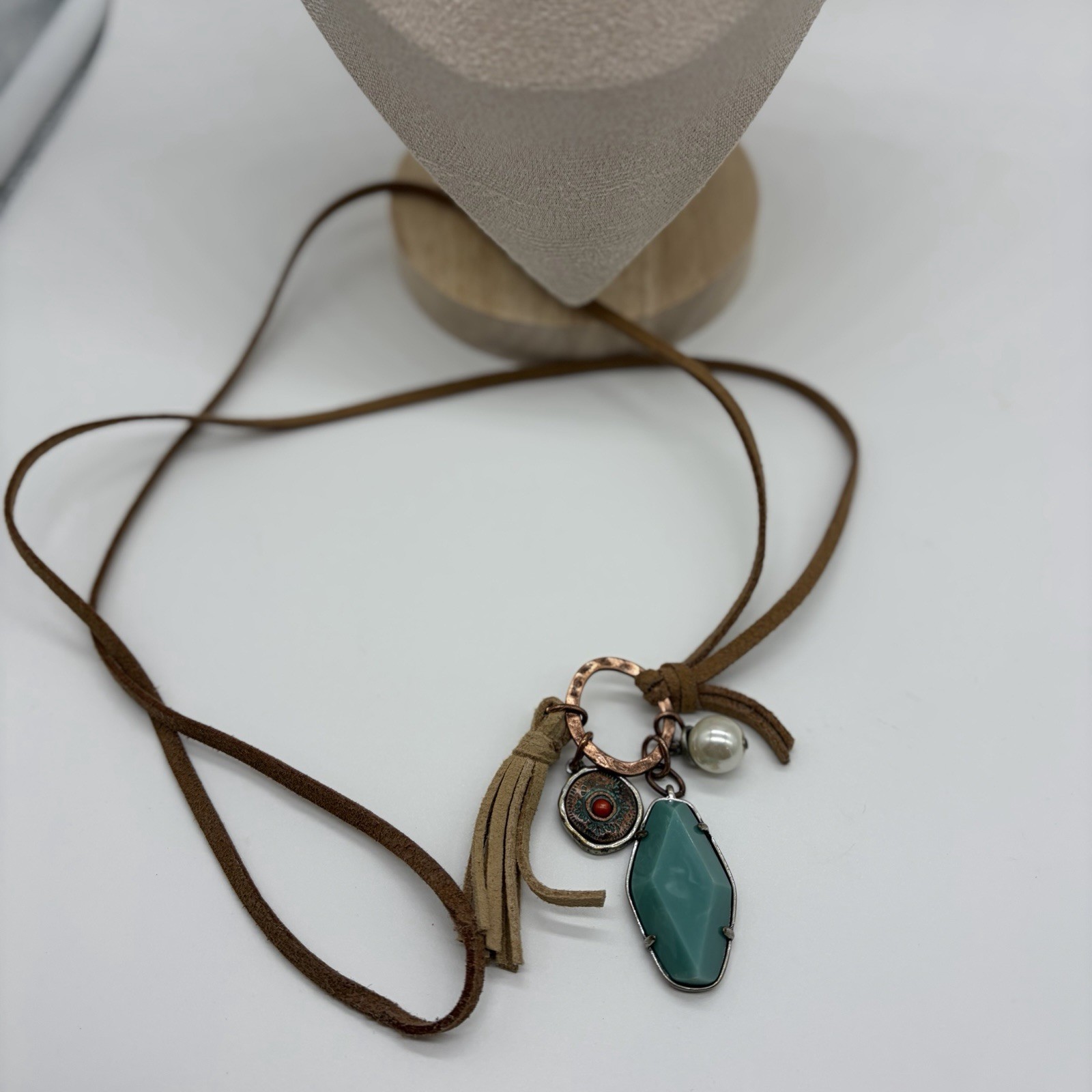Vintage Necklace Leather 8.5 Length Leather Cord