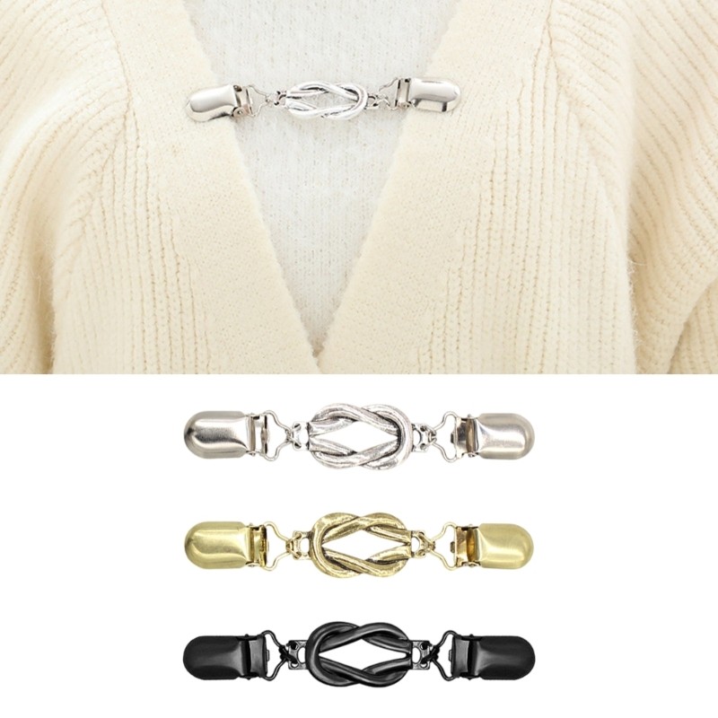 3pack Alloys Shirt Clip Shawl Clips Shirt Tie Clip Clothes Corner Brooch Clip