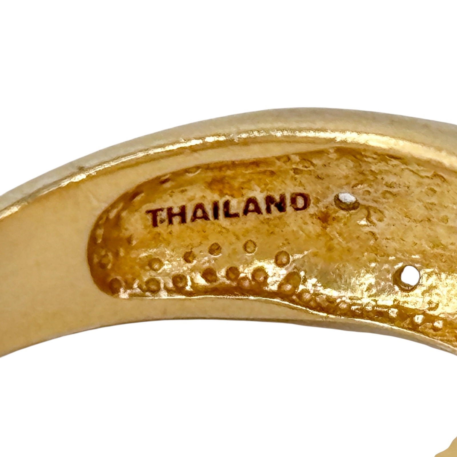 Purple Amethyst Ring | Gold Plated Sterling Silver 925 | Thailand | Size 10