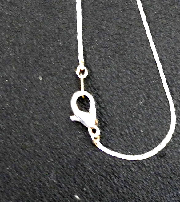 Vintage Nice 18″ Silver Tone Chain Lobster Clasp Hook Claw Clasp