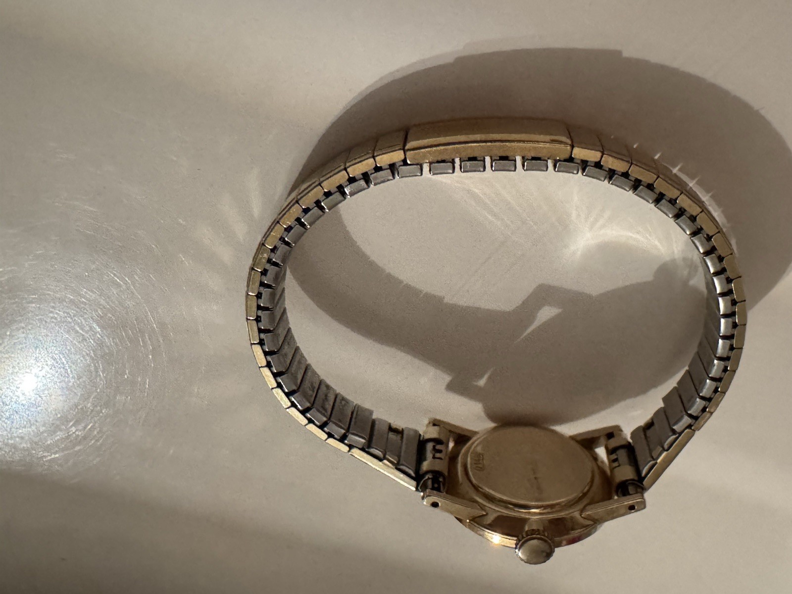 Rolex Watch 14k Stretch Band Ladies Vintage Free Priority Shipping!