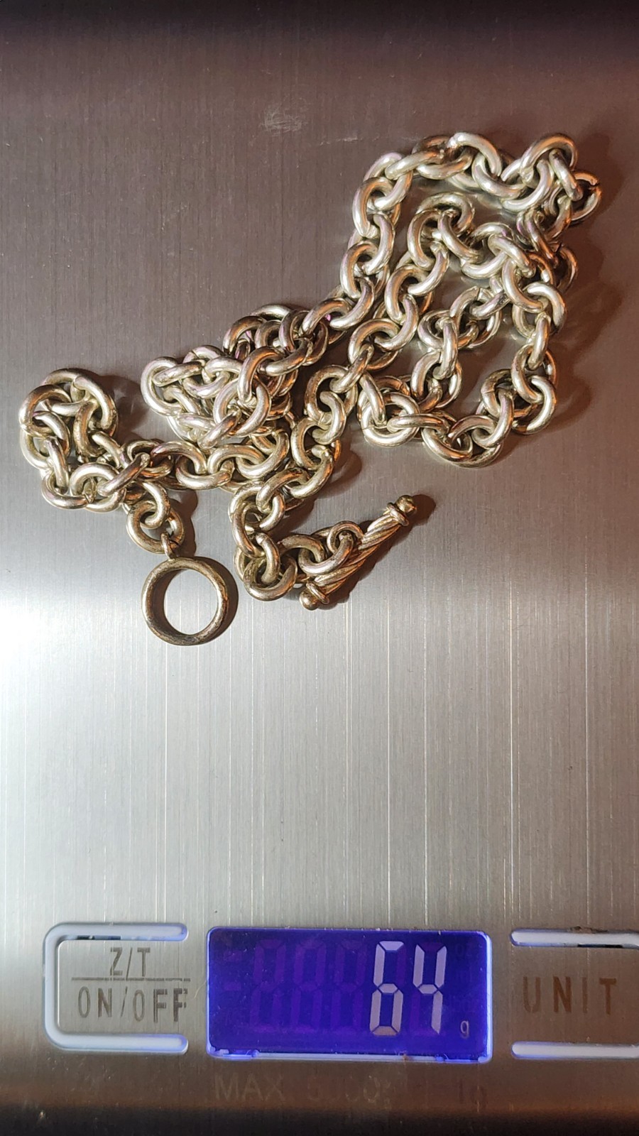 20″ 925 Silver Cable Chain Necklace 64 gram total weight
