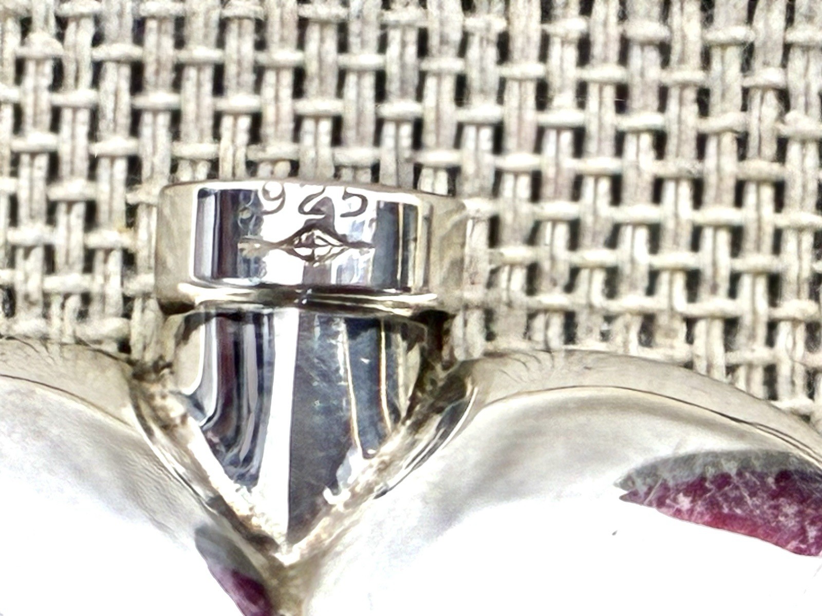 Vtg Sterling Silver Puff Heart Snuff Perfume Bottle Pendant Necklace Valentine