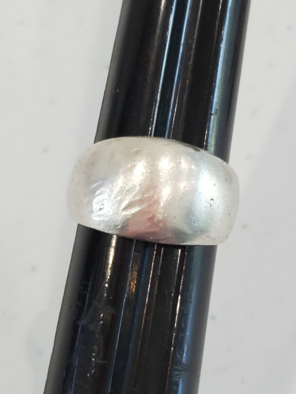 Vintage Sterling Silver Womens Solid Dome Band Ring Size 5.5