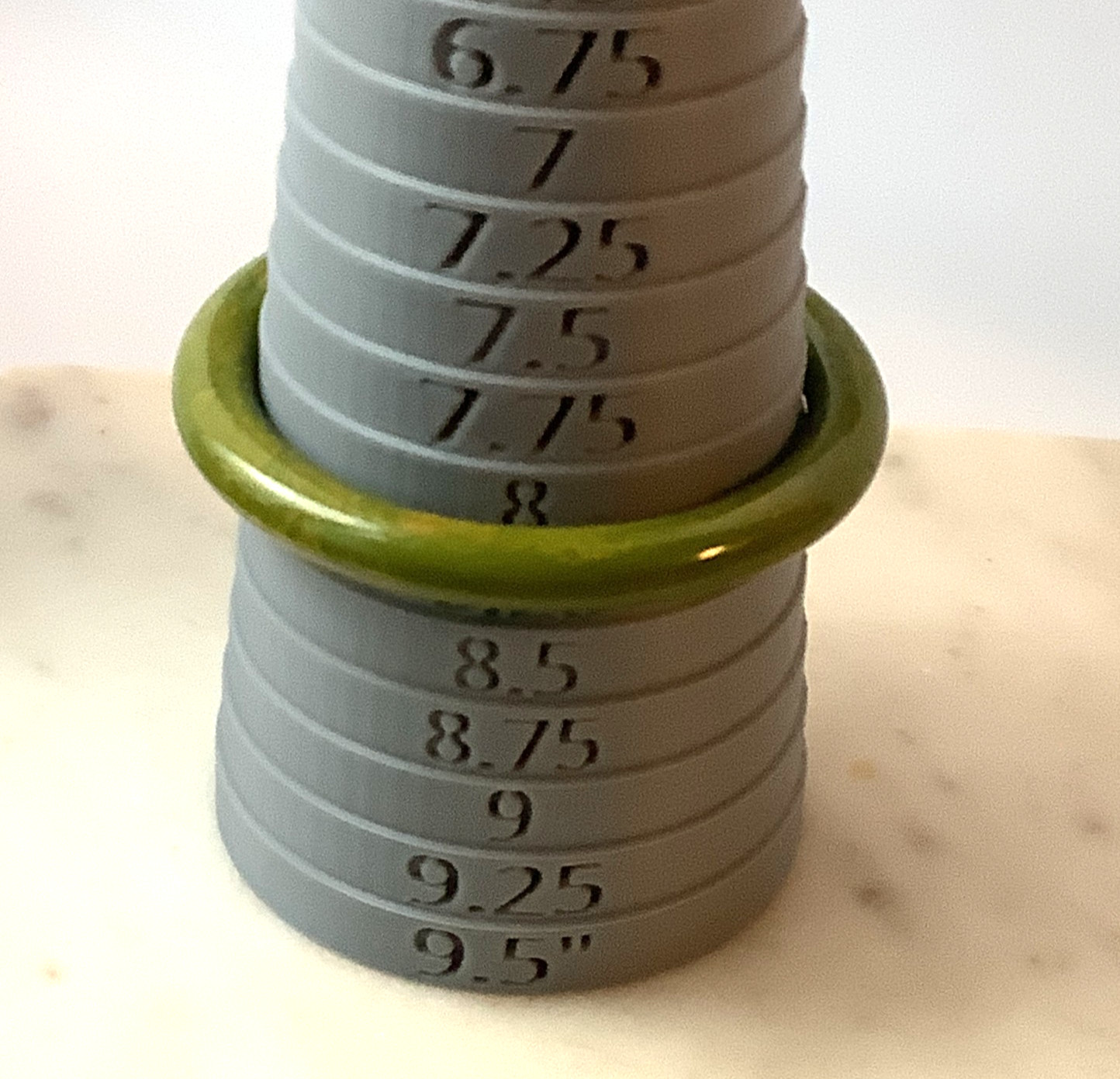Vintage Bakelite Bangle Bracelet Moss Green Swirl MCM Simichrome Tested Size 8″