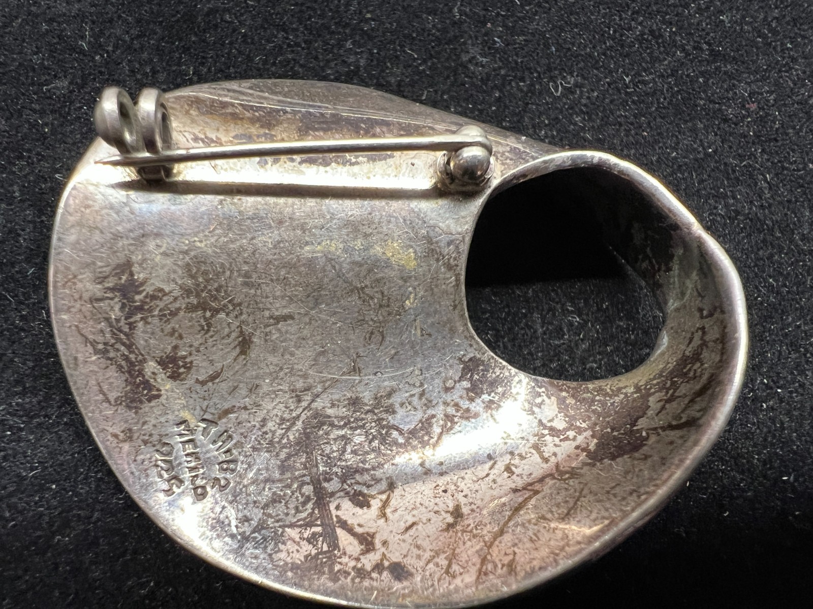 Mexico Modenist Sterling Silver Pin **pin clasp bad, repurpose?** 19.8 grams