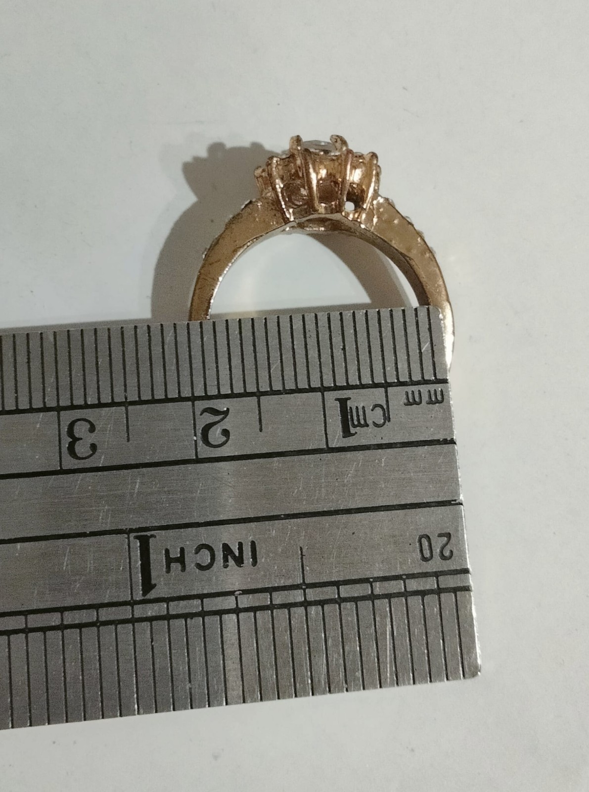 Rare Vintage Estate Gold Tone Halo Ring – Timeless Luxury & Antique Elegance