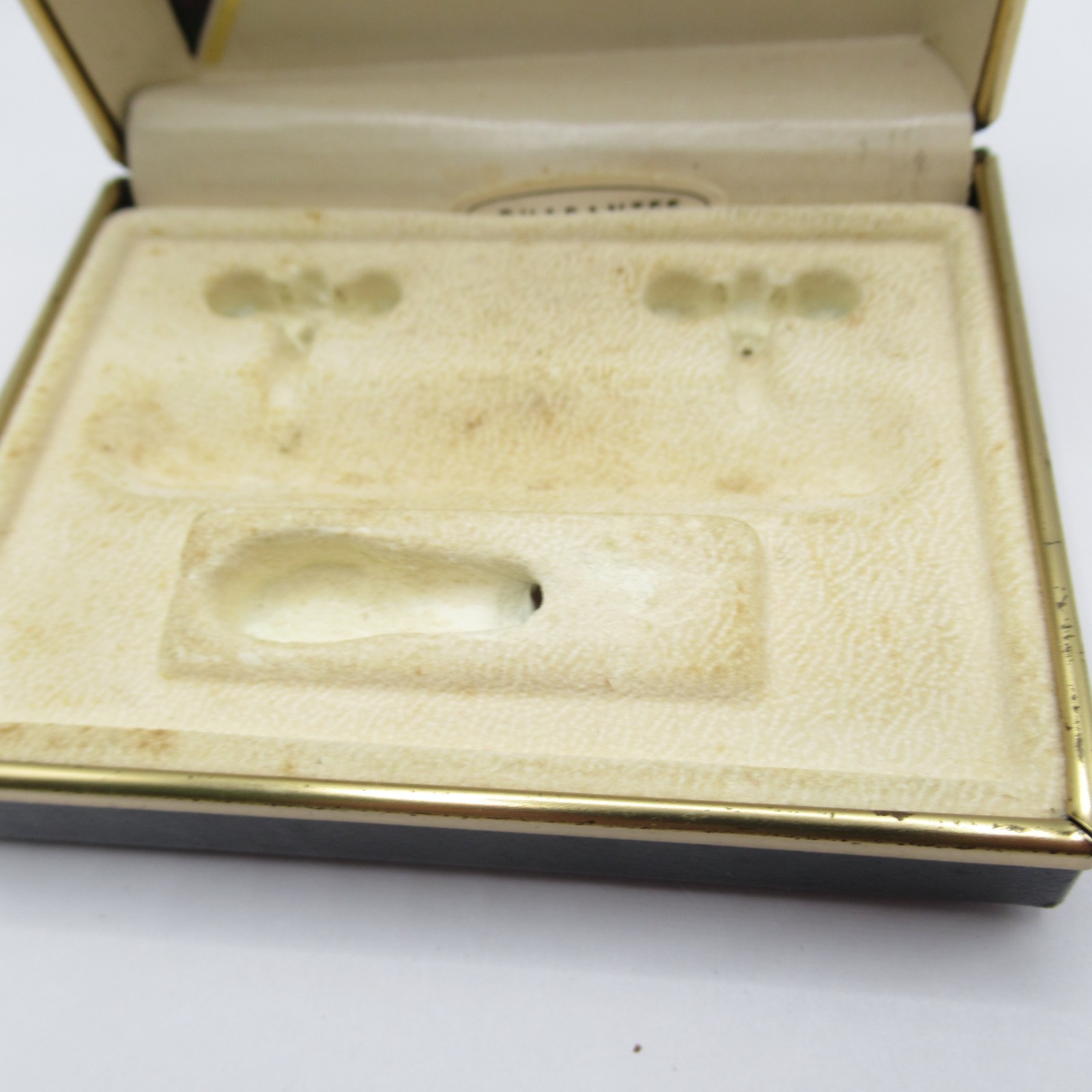 Swank Set Letter Initial L Cufflinks Tie Clip Vintage in Box Signed