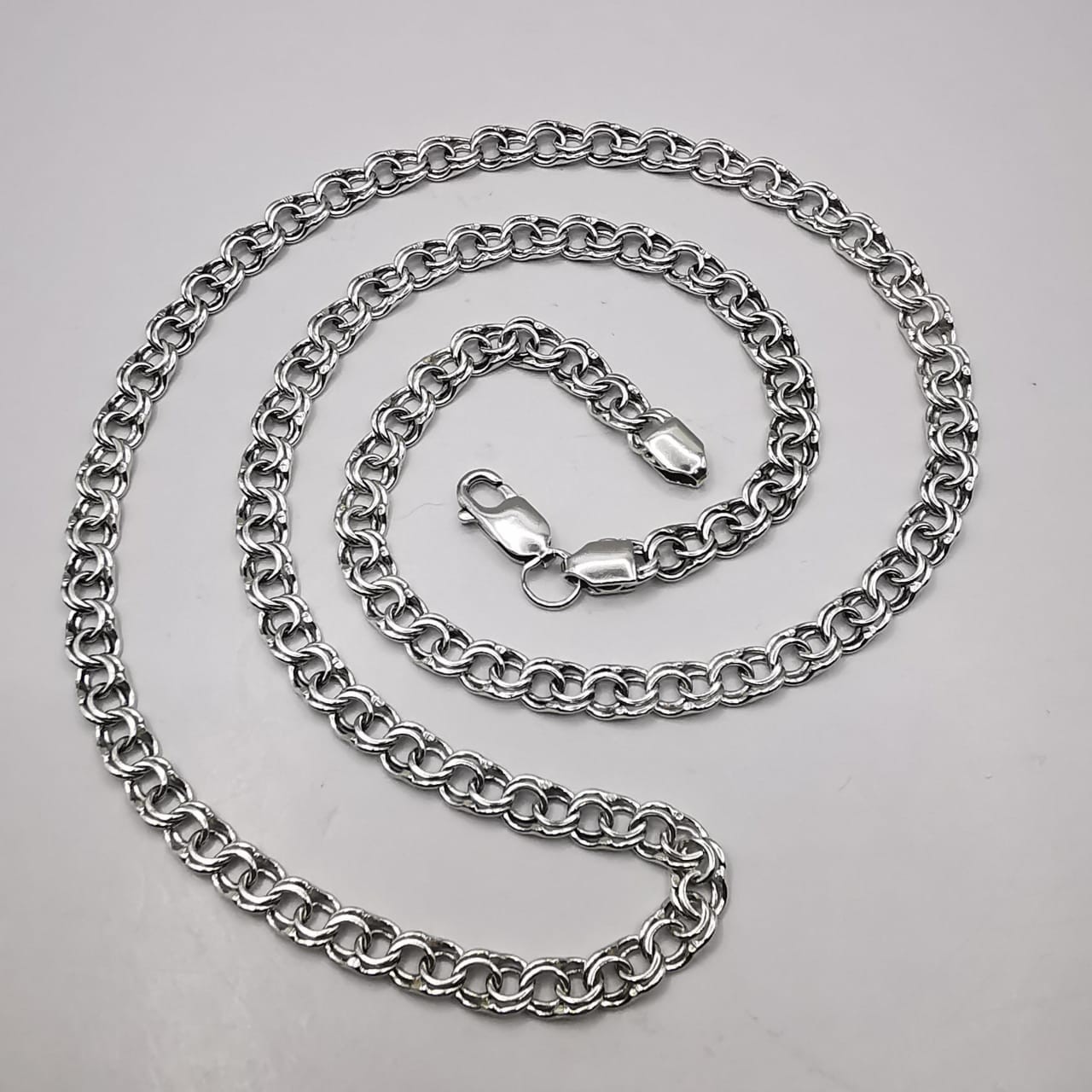 Vintage Beautiful Jewelry Chain Necklece,925 Sterling Silver,Signed , 19,82g