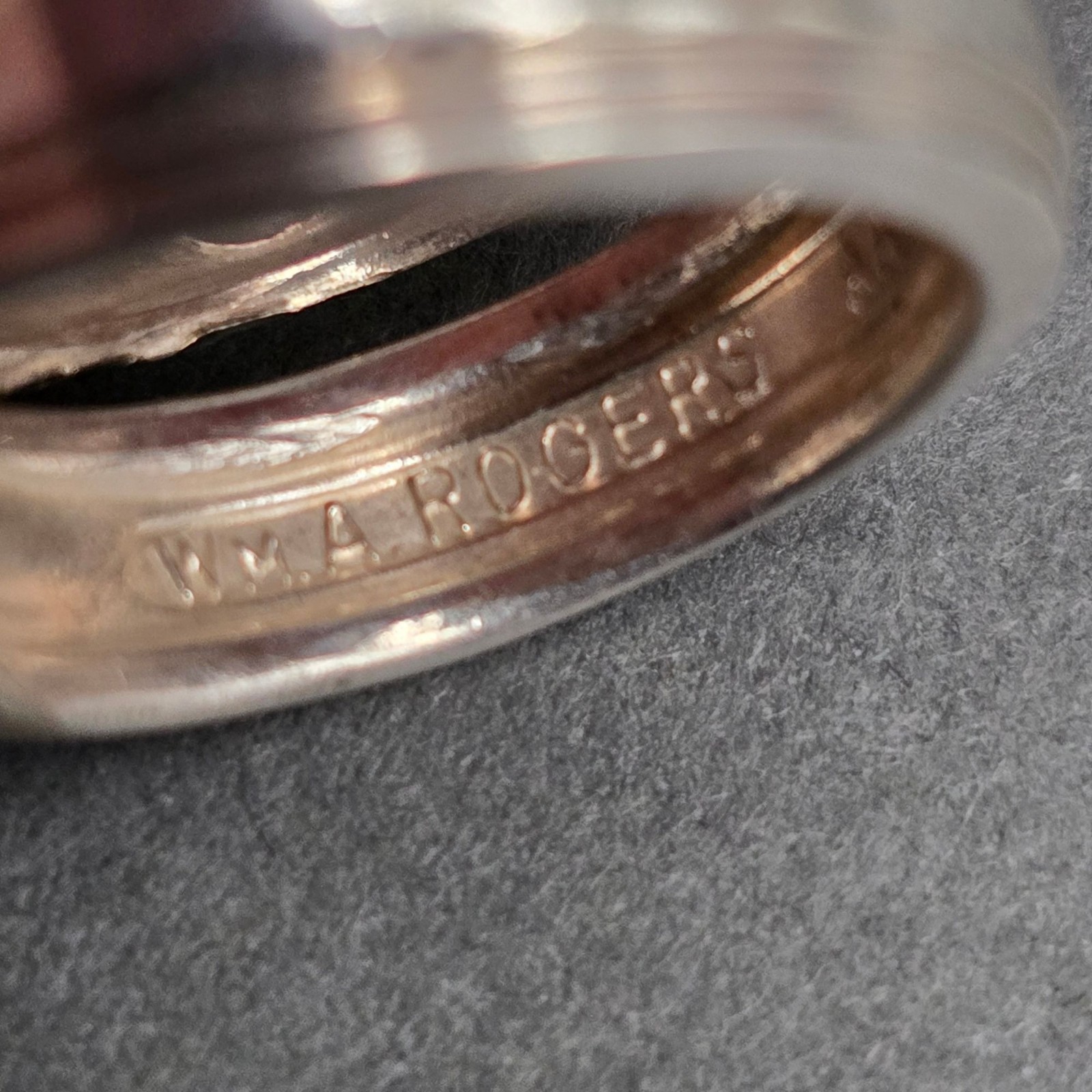 Vintage Oneida Silverplate Spoon Ring Size 6 Ornate Upcycled Statement Jewelry