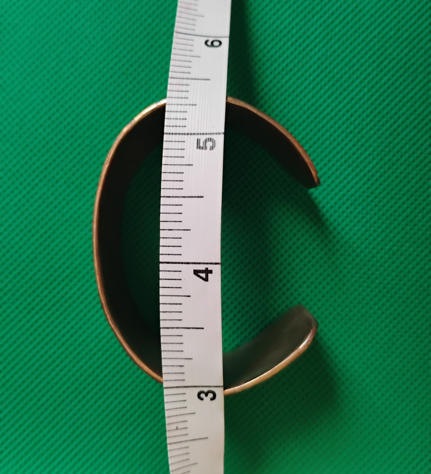 Artistic Mid-Century Modernist Copper Wave Cuff Bracelet