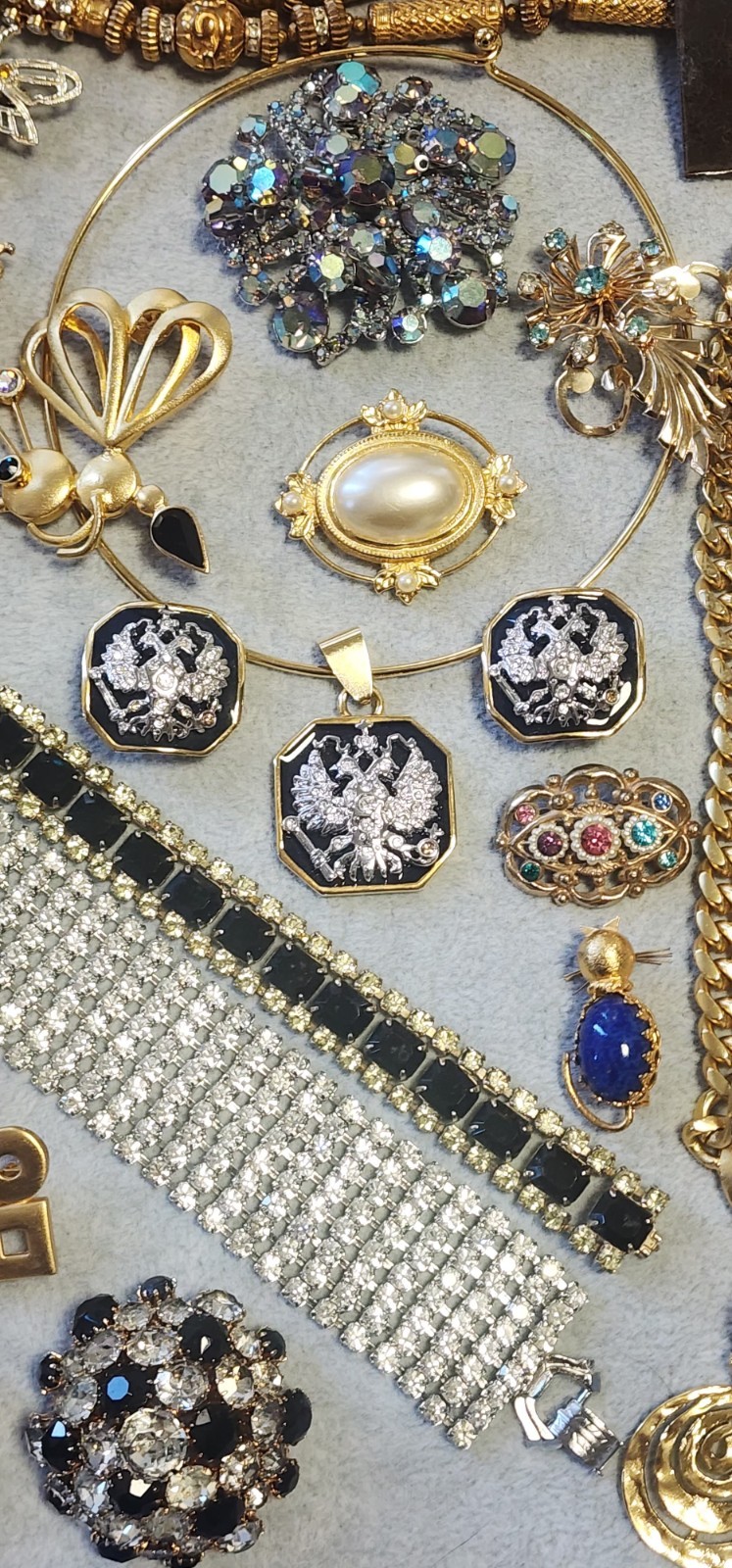 VtgJewelry Lot 20pc Juliana #6786 Joan Rivers Crown Trifari Miriam Haskell C855