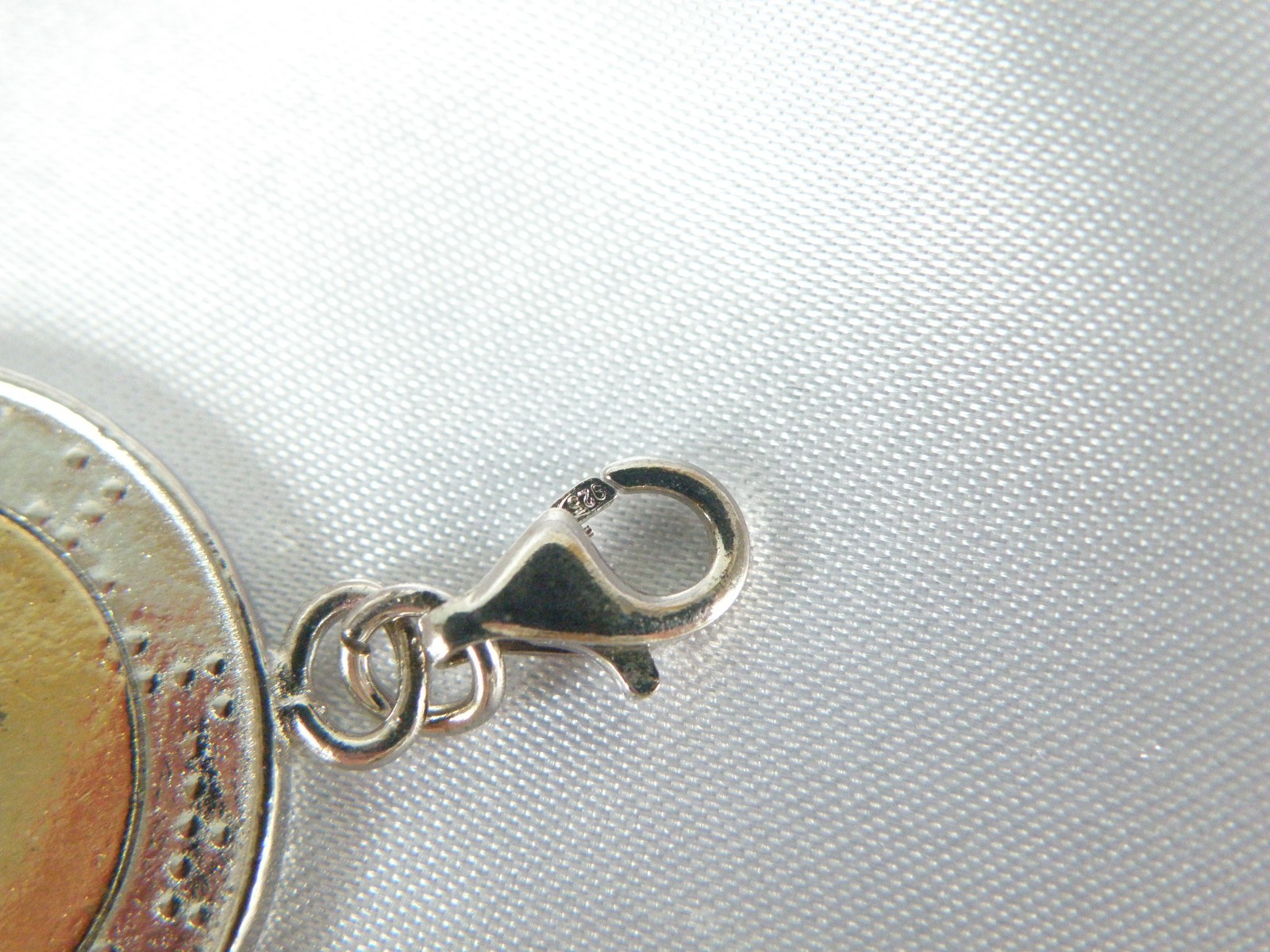 Vintage Sterling Silver 925 Italian Italy Coin Pendant