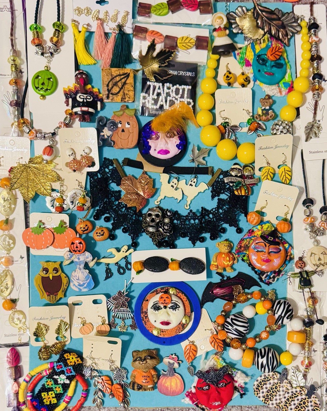 Halloween Fall Theme Jewelry Lot Of 65. Some Signed Some New With Tag