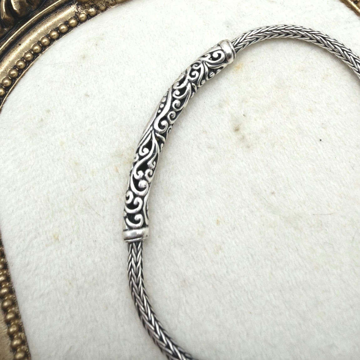 Sterling Silver ATI Annika Witt Vintage Bracelet With Toggle Closure 7″