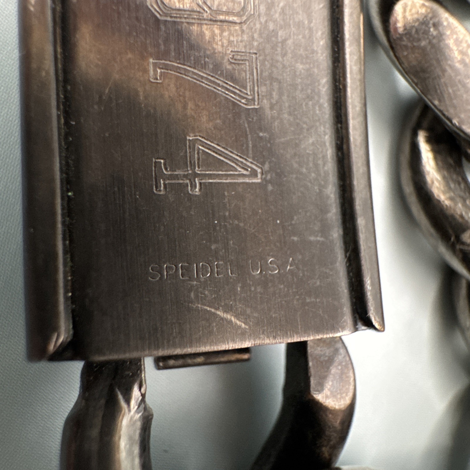 Custom “BRAD” Stainless Steel Mens Link Bracelet With Secret May 17, 1974 Date