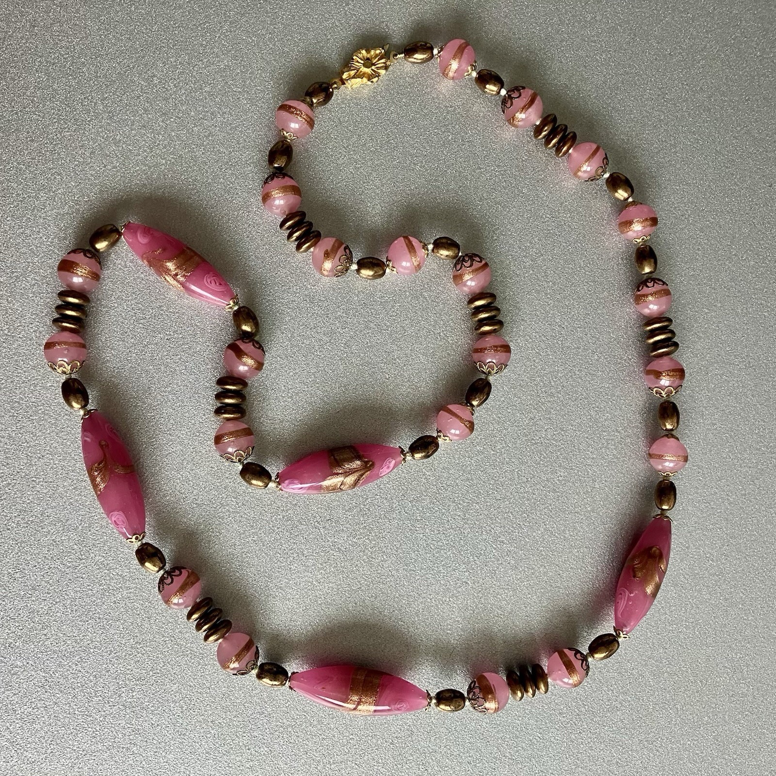 Murano Glass Necklace and Earrings – 1970s