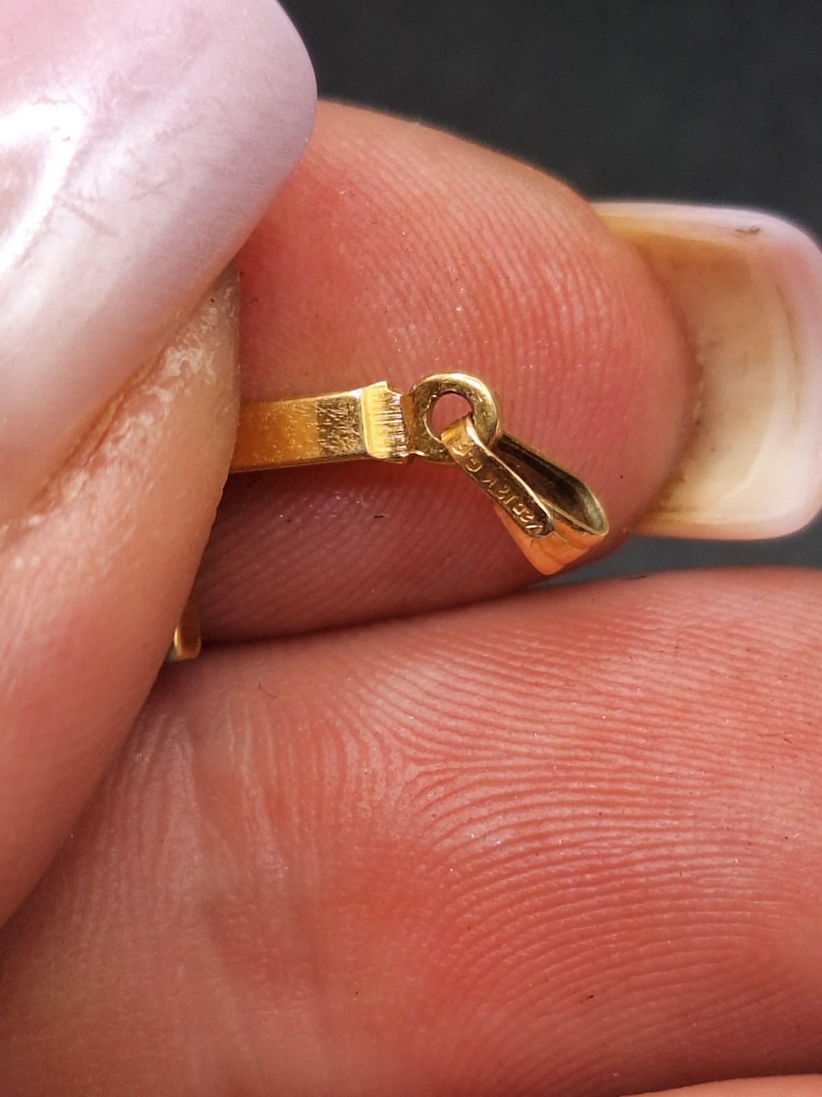 VTG 1/20 12k GF Gold Filled Etched Cross Pendant