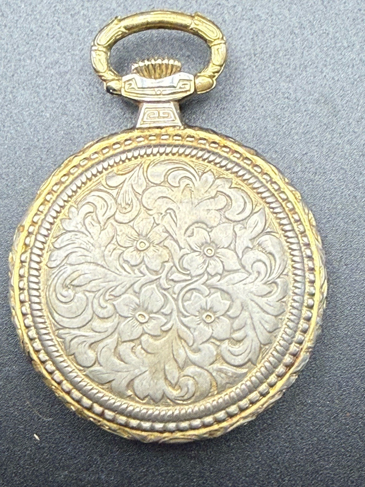 Sheffield Vintage Pocket/Pendant Watch Manual Wind Gold Tone
