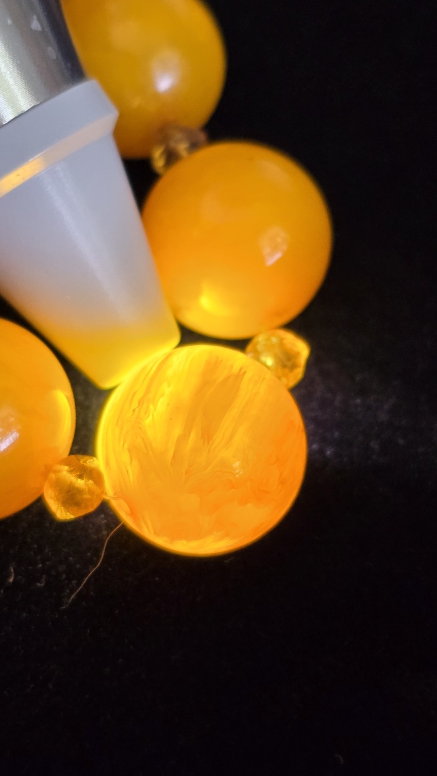Vintage Baltic Butterscotch Amber Egg Yolk Bakelite Necklace 64 Grams
