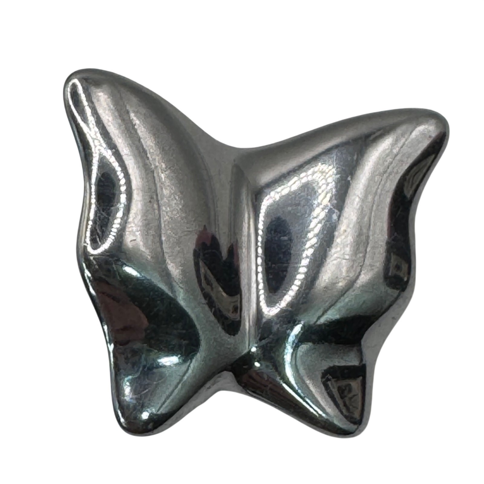 Hoselton Canada 181 Butterfly Aluminum art Sculpture stick Pin Signed Brooch 3″
