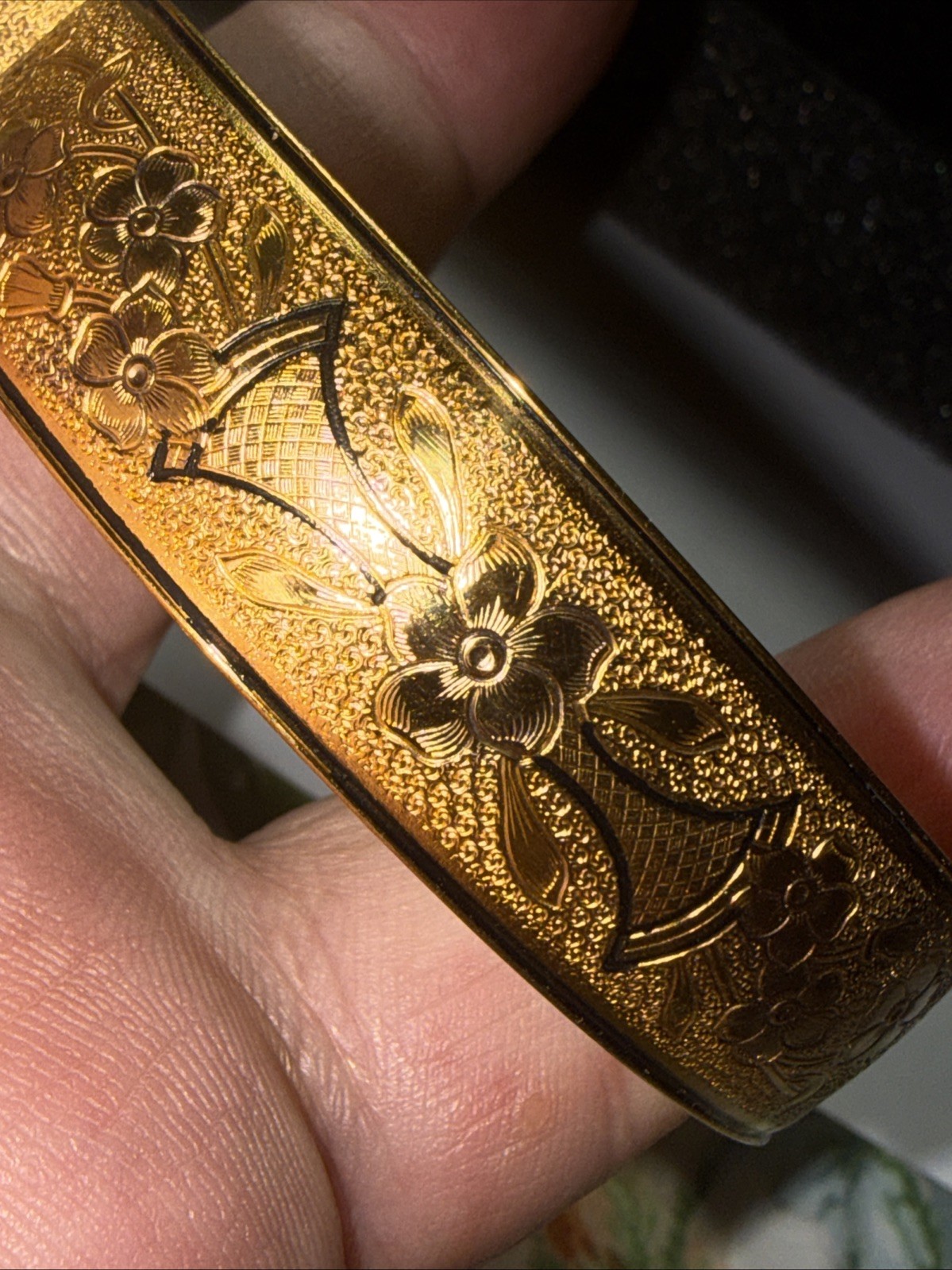 Bracelet Gold Filled 100 Year Old 6.5” 15mm Wide Antique Unmarked