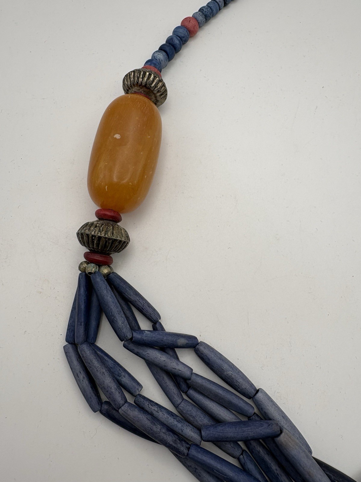 Vintage Handmade Beaded Statement Necklace