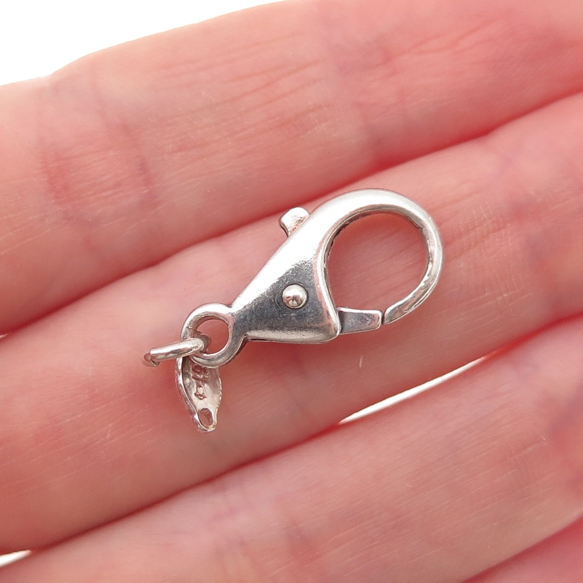925 Sterling Silver Vintage Bracelet / Necklace Lobster Claw Lock Clasp