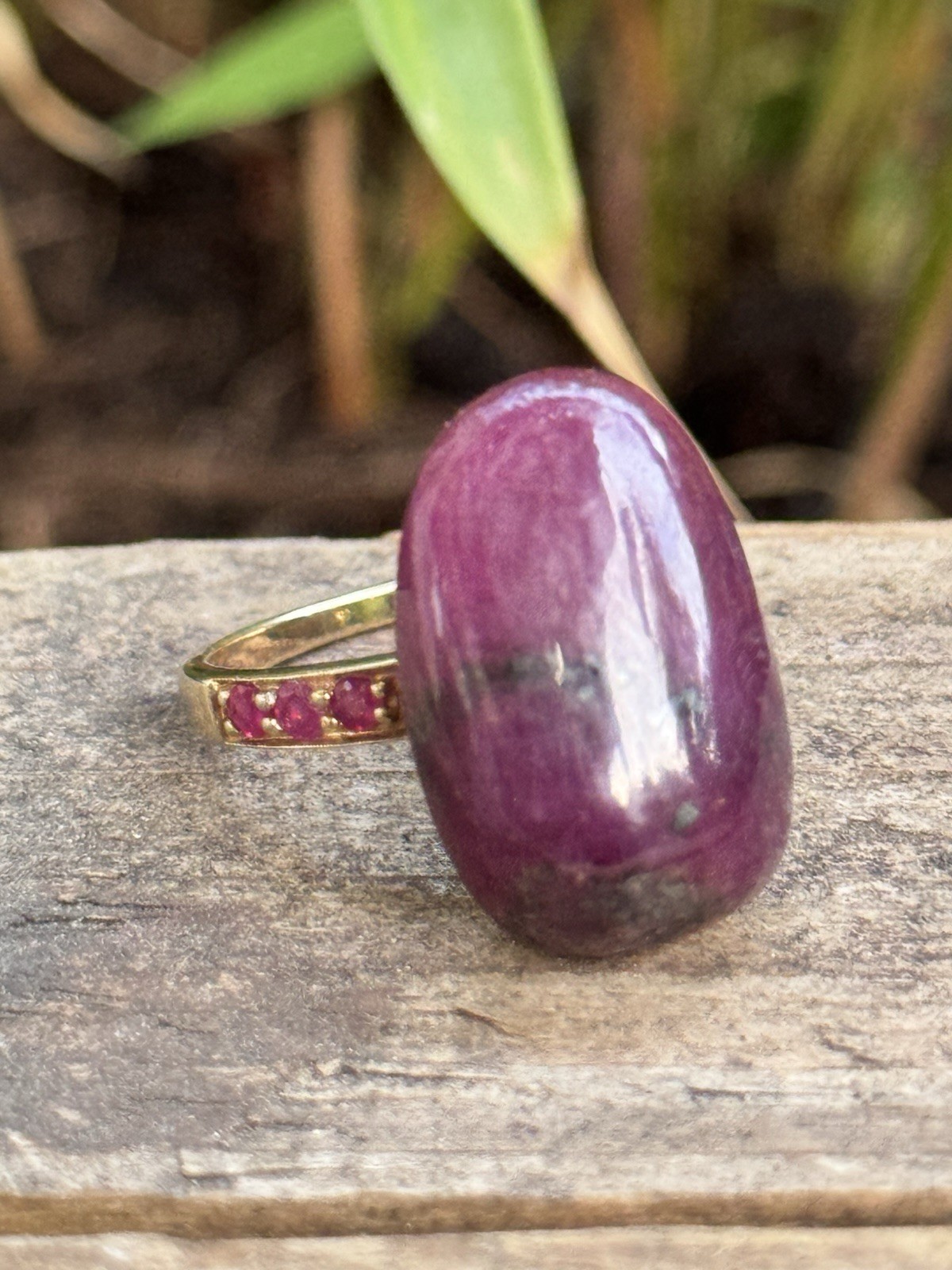 Natural Ruby ring MDI sterling silver 925