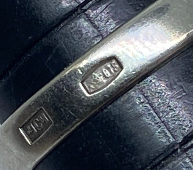 Rings Silver 875 Size 6.75. Weight 2.83 g. Soviet Vintage Jewelry USSR
