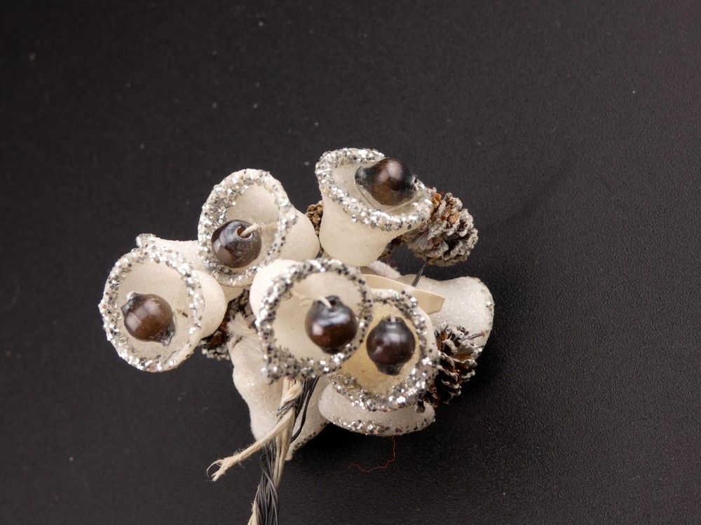 Vintage Glass Faux Moonstone Cabochon Brooch Pin and Clip On Earrings Set